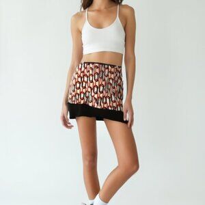 Banana republic Chain Patterned Skirt in Orange and Navy 12